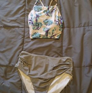 Cupshe halter two piece bathing suit